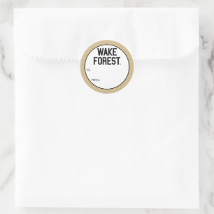 Sticker Rond Université Wake Forest Wake Forest