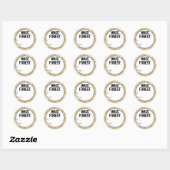 Sticker Rond Université Wake Forest | Wake Forest (Feuille)