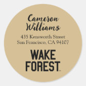 Sticker Rond Université Wake Forest | Wake Forest (Devant)