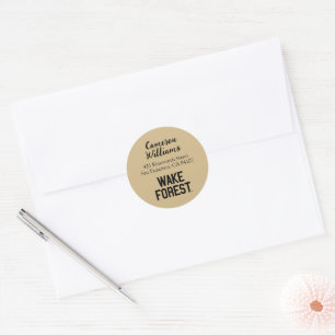 Sticker Rond Université Wake Forest   Wake Forest