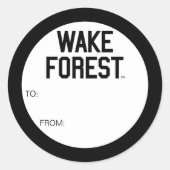 Sticker Rond Université Wake Forest | Wake Forest (Devant)