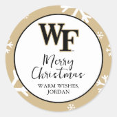Sticker Rond Université Wake Forest | WF (Devant)