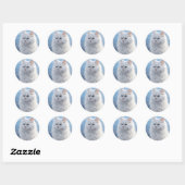 Sticker Rond "Unleash Brilliance : Un design unique" (Feuille)