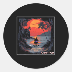 Sticker Rond Uno Mas - Golf sur disque 