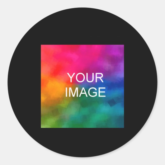 Sticker Rond Upload Photo Add Text Template Kids Girls (Devant)