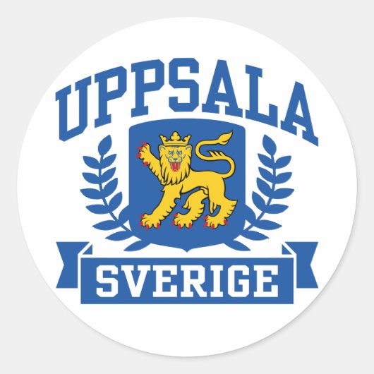 Sticker Rond Uppsala Sverige (Devant)