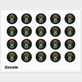 Sticker Rond Upside Down Pineapple Cruise Subtle Swinger Funny  (Feuille)
