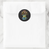 Sticker Rond Upside Down Pineapple Cruise Subtle Swinger Funny  (Sac)