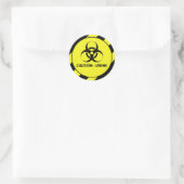 Sticker Rond Urine de prudence (Sac)