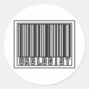 Sticker Rond Urologiste à code barre