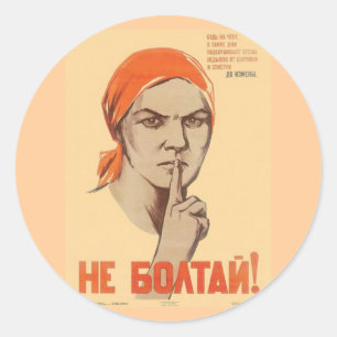 Sticker Rond URSS CCCP Guerre froide Union soviétique Propagati