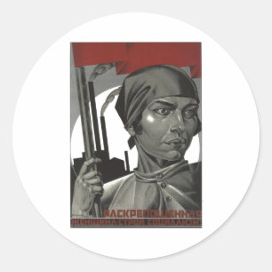 Sticker Rond URSS CCCP Guerre froide Union soviétique Propagati