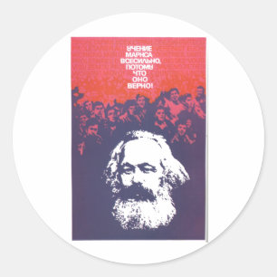 Sticker Rond URSS CCCP Guerre froide Union soviétique Propagati