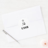 STICKER ROND URSS / CCCP / URSS (Enveloppe)