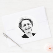 Sticker Rond Ursula von der Leyen (Enveloppe)