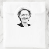 Sticker Rond Ursula von der Leyen (Sac)