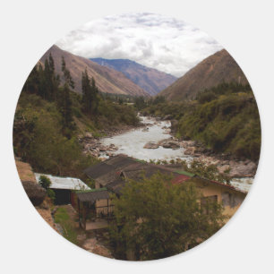 Sticker Rond Urubamba River Valley sacrée Cusco Pérou