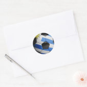 Sticker Rond Uruguay drapeau Soccer Ball (Enveloppe)