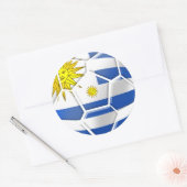 Sticker Rond Uruguay La Celeste Uruguayen supporters de footbal (Enveloppe)
