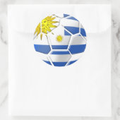 Sticker Rond Uruguay La Celeste Uruguayen supporters de footbal (Sac)