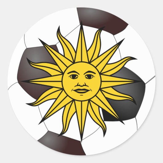 Sticker Rond Uruguay Sol de Mayo (Devant)
