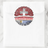 Sticker Rond Uruguay Uruguayisch Schweizer Schweiz Baum Wurzel (Sac)