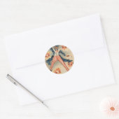 Sticker Rond US Drapeau Uncle Sam Fireworks Firecracker (Enveloppe)