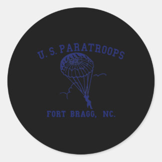 Sticker Rond US Paratroupes Fort Bragg Nc 2ème guerre mondiale