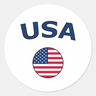 STICKER ROND USA