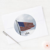 STICKER ROND USA (Enveloppe)