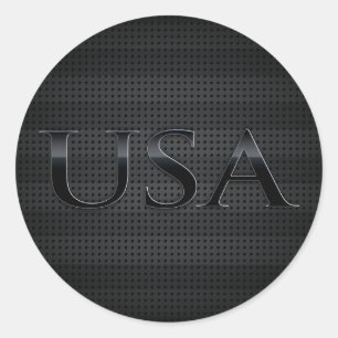 STICKER ROND USA