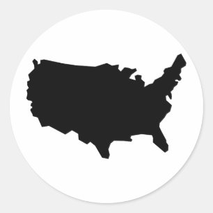 STICKER ROND USA