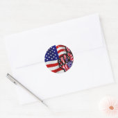 STICKER ROND USA ! (Enveloppe)