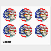 STICKER ROND USA (Feuille)