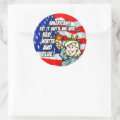 STICKER ROND USA (Sac)