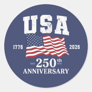 Sticker Rond USA 250th Anniversary
