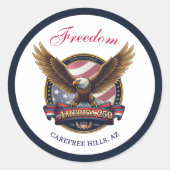 Sticker Rond USA 250th Anniversary Event (Devant)