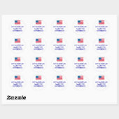 Sticker Rond usa, ACHETER AMERICANS FAIRE LA DIFFÉRENCE (Feuille)