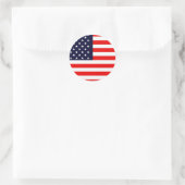 Sticker Rond USA AMERICAN US FLAG Series (Sac)