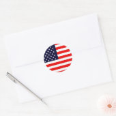 Sticker Rond USA AMERICAN US FLAG Series (Enveloppe)