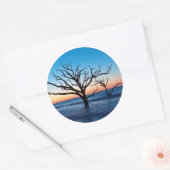 Sticker Rond USA, Caroline du Sud, Edisto Island, Botany Bay (Enveloppe)
