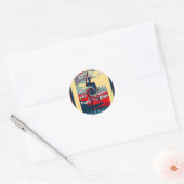 Sticker Rond USA Change : Un design uni plus fort (Enveloppe)
