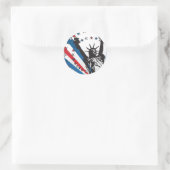 Sticker Rond USA Liberty (Sac)