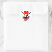 Sticker Rond USA Love_ (Sac)