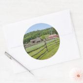 Sticker Rond USA, New York, Cooperstown, Farmers' Museum (Enveloppe)