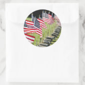 Sticker Rond USA, Nouvelle-Angleterre, Rhode Island, Bristol (Sac)