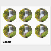 Sticker Rond USA, Oregon, Silver Falls State Park 3 (Feuille)