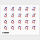 Sticker Rond USA Patriotic WOMEN'S GOLF (Feuille)