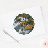 Sticker Rond USA, Pennsylvanie, Ricketts Glen State Park (Enveloppe)