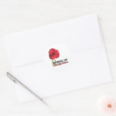 Sticker Rond USA Poppy Poppy (Enveloppe)